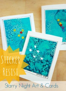 Read more about the article STICKER RESIST STARRY NIGHT CARDS